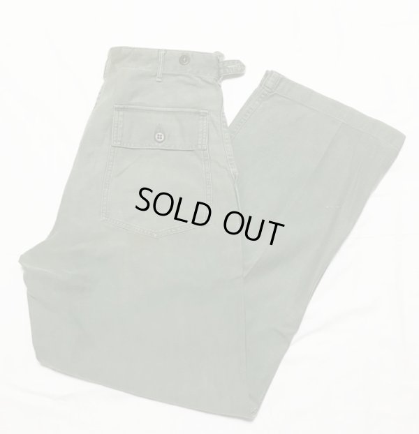 画像1: 50年代後半 ARMY OG107 Cotton Utility Trousers