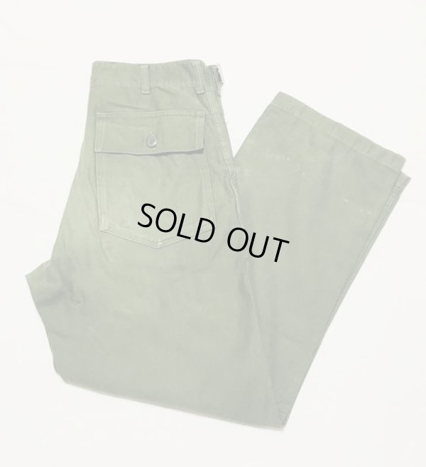 画像1: 60年代頃のARMY OG107 Cotton Utility Trousers