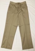 画像2: NOS ARMY Chino Trousers (33x31) コットンボタンチノ