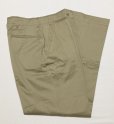 画像1: NOS ARMY M45 Khaki Chino Trousers (33x31) (1)