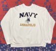 画像1: 80’s TULTEX製 US NAVY AnnapolisのSweat Shirt (1)