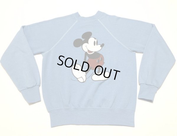 画像1: 80’s Disney "Mickey" Print Sweat Shirt