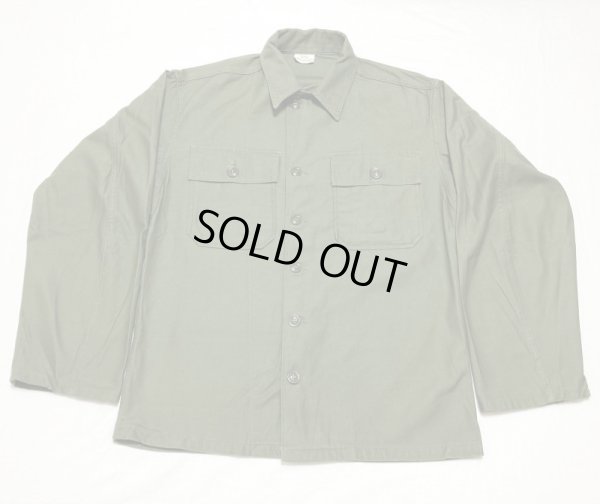 画像1: 62’ ARMY OG107 Utility Shirt Almost Dead Stock