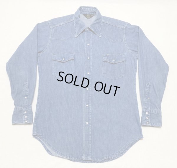 画像1: Sears Denim Western Shirt