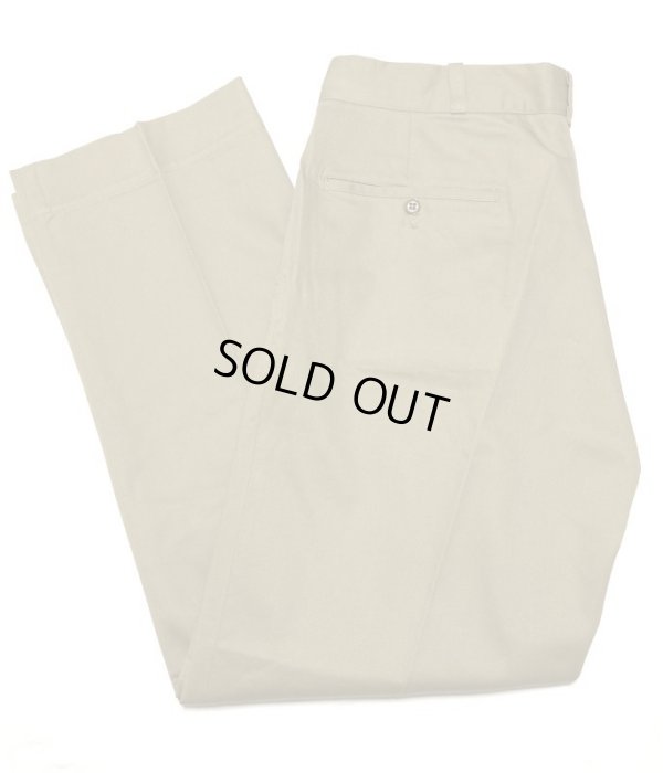 画像1: 50’s Dead Stock Cotton Khaki Chino Trousers