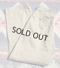 60’s ARMY Cotton Khaki Chino Trousers (約33x30)