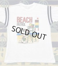 80’s ARTEX Football T-Shirt (Snoopy Beach Patrol)