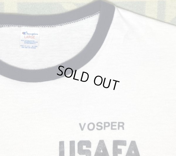 画像4: 80’s Champion "USAFA" Ringer T-Shirt (Large)