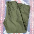 画像1: 1970’ OG-107 Cotton Satin Utility Trousers (34x31) (1)