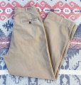 画像1: 50’s US Military Cotton Khaki Chino Trousers (w-34) ボタンチノ (1)