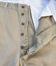 画像5: 50’s US Military Cotton Khaki Chino Trousers (w-34) ボタンチノ