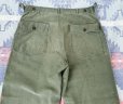 画像4: 1950’s ARMY OG107 Cotton Satin Utility Trousers (L)