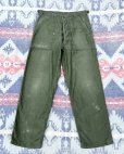 画像2: 初期型 60’s ARMY OG107 Cotton Sateen Utility Trousers(M)