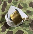 画像1: 60’s US NAVY Cotton Web Belt (白) (1)