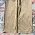 画像8: WW2 ARMY Cotton Khaki Chino Trousers ダブルステッチ (32x29.5) (8)