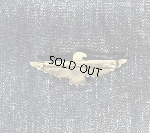 画像4: OLD Vintage Native American Thunderbird   Silver / Turquoise Brooch