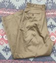 画像1: 61’ NOS ARMY Cotton Khaki Chino Trousers (w-36) (1)