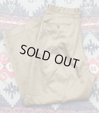61’ NOS ARMY Cotton Khaki Chino Trousers (w-36)