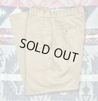 N.O.S. ARMY Cotton Khaki Chino Trousers (32x30)