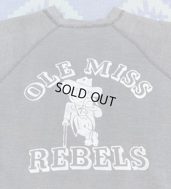 画像2: 60’s~ "Ole Miss Rebels" 2 Tone Sweat Shirt