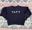 画像1: 60’s "TAFT" Single V Felt Letter Sweat Shirt (1)