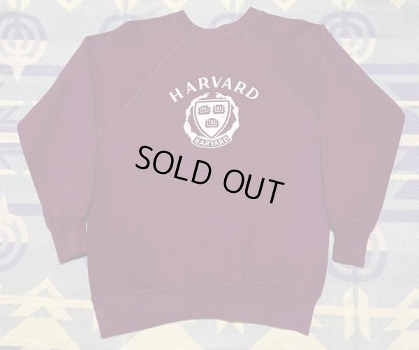 画像1: 70’s Championフロッキープリント" HARVARD"Univ. Sweat Shirt
