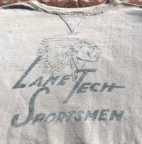 50’s~  Single V Sweat Shirt Large Size! (Native American Print)