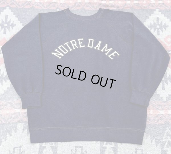 画像1:  70’s Champion NOTRE-DAME Univ Sweat Shirt