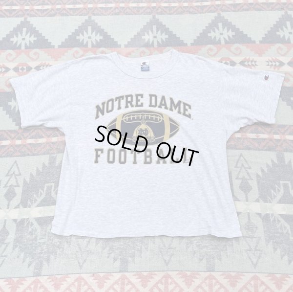 画像1: 90’s Champion NOTRE DAME Univ. Tee Shirt