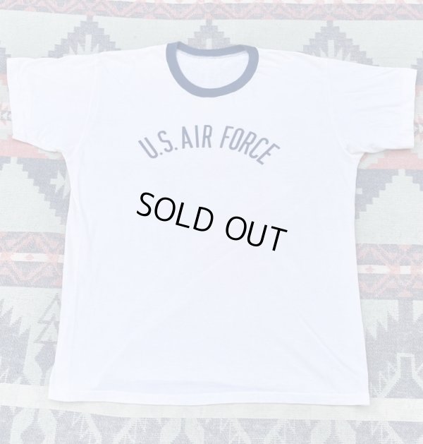 画像1: 70’s US AIR FORCE Ringer Tee