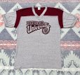 画像1:  80’s Champion HARVARD 染み込み プリント V-Neck Tee (L) (1)