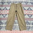 画像2: 60’s Cotton Khaki Chino Trousers (One Wash))34x31