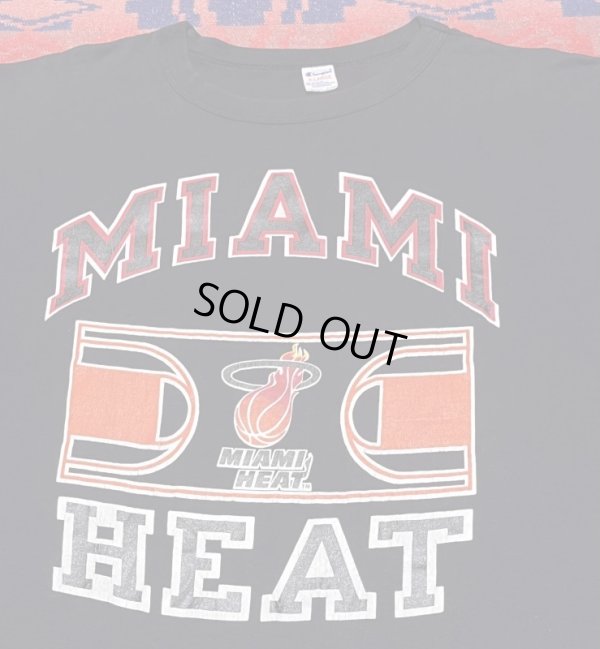 画像2: 80’s Champion製 Miami Heat T-Shirt (黒ボディ XL)