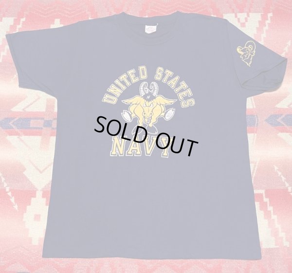 画像1: US NAVY "Bill The Goat＂T-Shirt