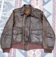 画像1: AAF A-2 Leather Jacket JA Dubow( 38) (1)