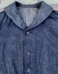 画像5: 40’s Dead Stock USN Shawl Collar Denim Jacket (XL)