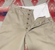 画像4: 50’s ARMY M-56 Khaki Chino Trousers(32x33表記)ボタンフロント