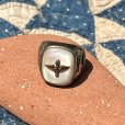 画像2: ~1940’s(WW2) USAAF Prop Wing "Shell/Gold/Silver" Sterling Silver Ring