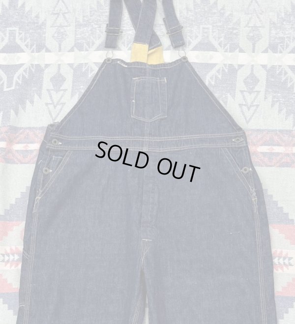 画像1: Circa 1920’s "BIG GUY"Low-Back Denim Overalls