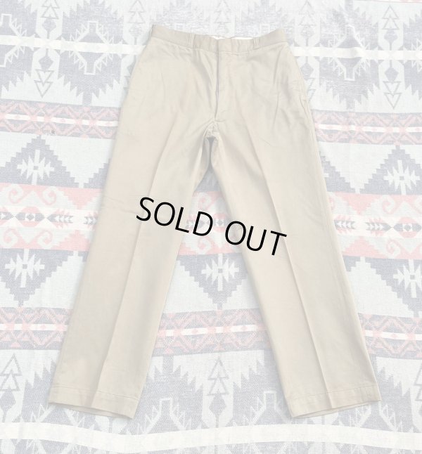 画像3: 60’s ARMY Cotton Khaki Chino Trousers(34x31)Mint~NOS?