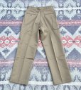 画像2: 60’s N.O.S. ARMY Cotton Khaki Chino Trousers (33x31)