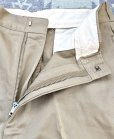 画像7: 60’s N.O.S. ARMY Cotton Khaki Chino Trousers (33x31)