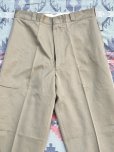 画像5: 60’s N.O.S. ARMY Cotton Khaki Chino Trousers (33x31)