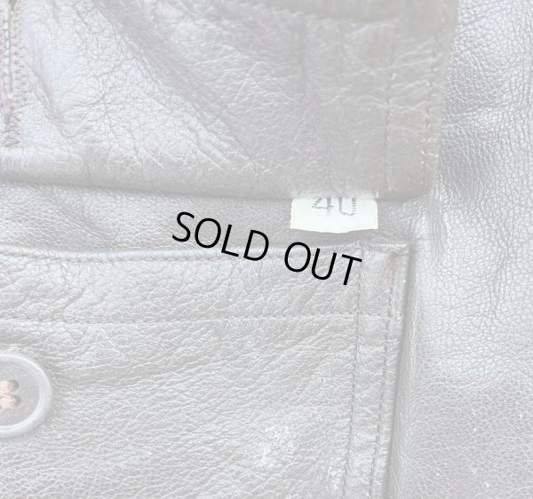 画像9: 1957’ G-1 Leather Flight Jacket (40)襟裏USNステンシル