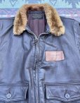 画像4: 1957’ G-1 Leather Flight Jacket (40)襟裏USNステンシル