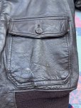 画像12: 1957’ G-1 Leather Flight Jacket (40)襟裏USNステンシル