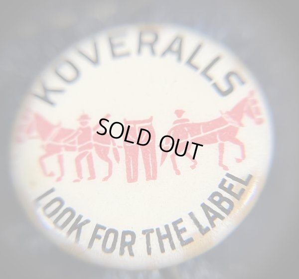 画像3: 1920’s-1930’s Levi’s Koveralls Pinback