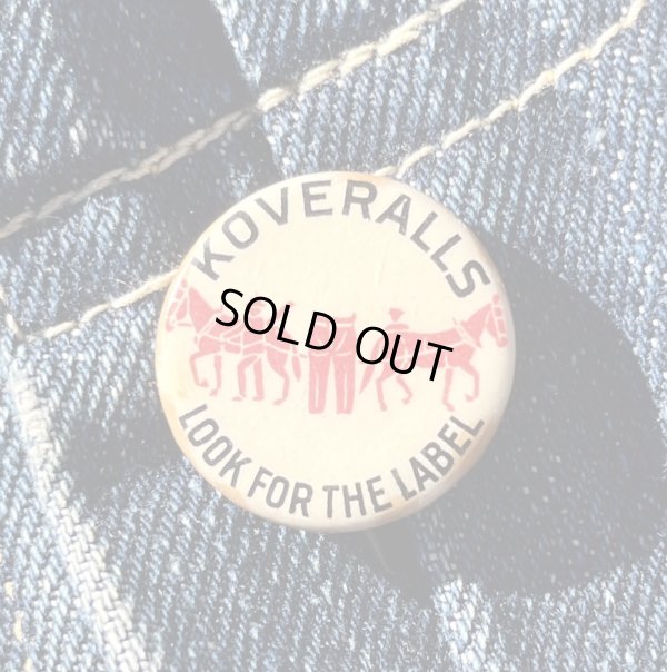 画像1: 1920’s-1930’s Levi’s Koveralls Pinback