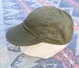 画像1: WWII AAF A-3 HBT Mechanic Cap(大きめなサイズ) (1)