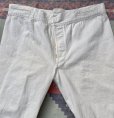 画像2: 1910’s〜 US NAVY White Cotton Sailor Pants(巻き縫い)